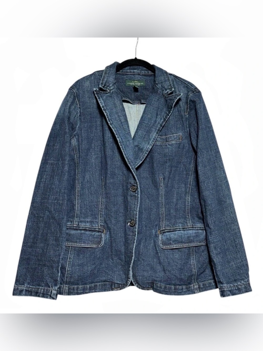 Lauren Ralph Lauren Jeans Co. Women’s Denim Blazer Blue Size XL